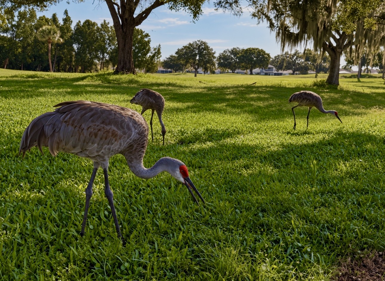 Sandhill Cranes at Caloosa Country Club Estates